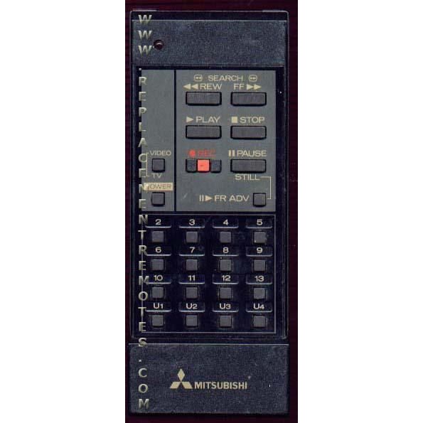 Mitsubishi 939P115B4 VCR Remote Control