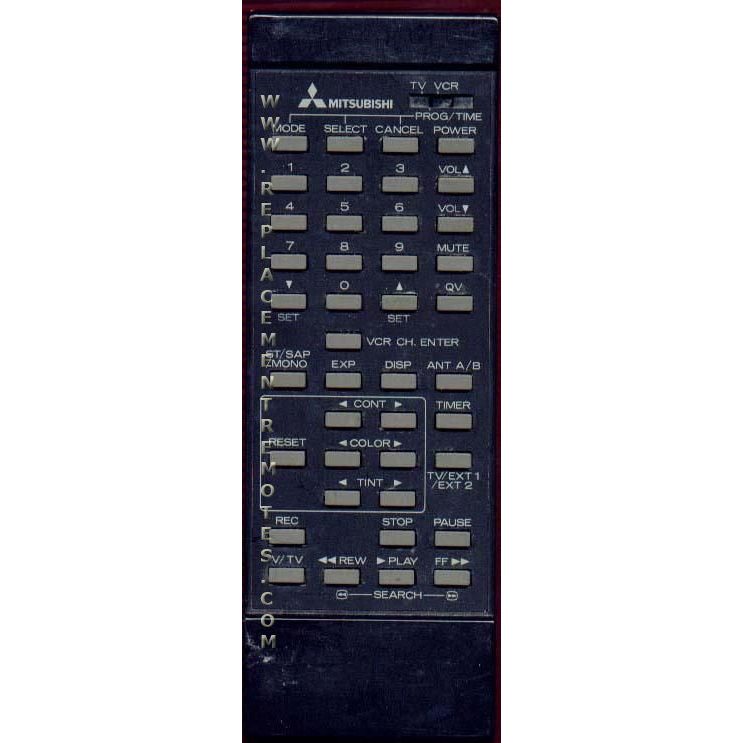 Mitsubishi 939P192A1 VCR Remote Control