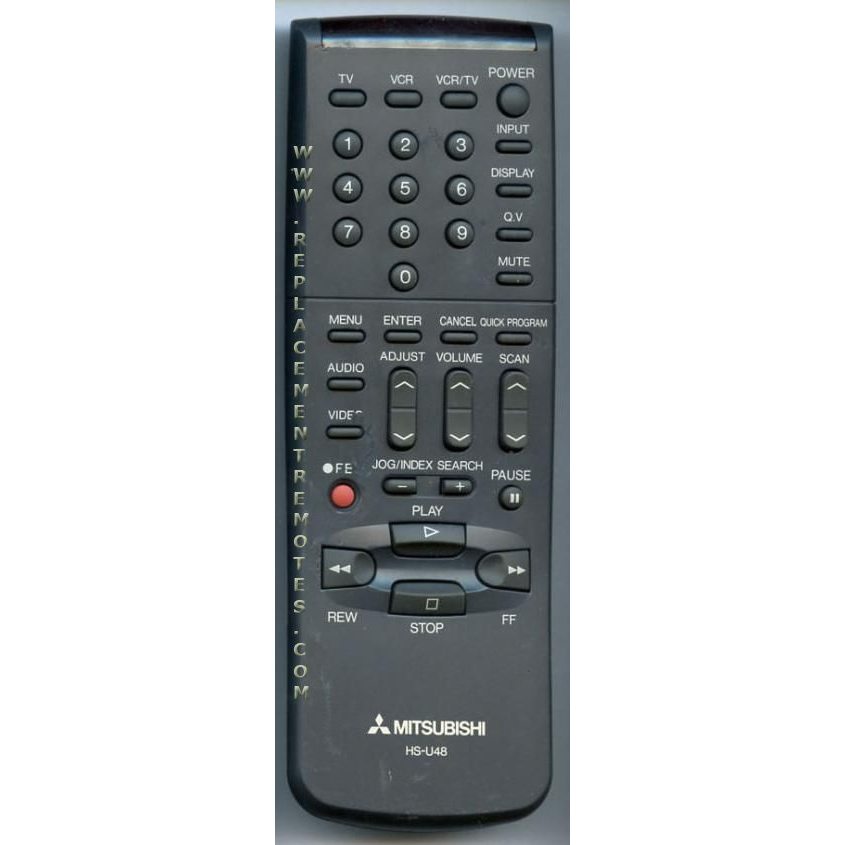 Mitsubishi HSU48 VCR Remote Control