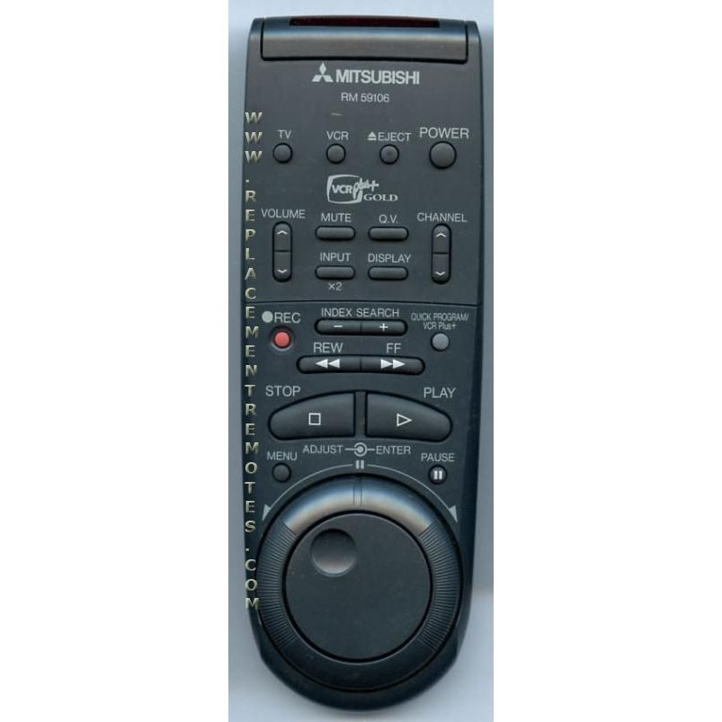 Mitsubishi RM59106 VCR Remote Control