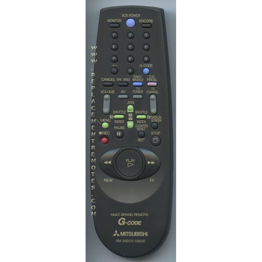 Mitsubishi RMMS12V59608 Audio Remote Control