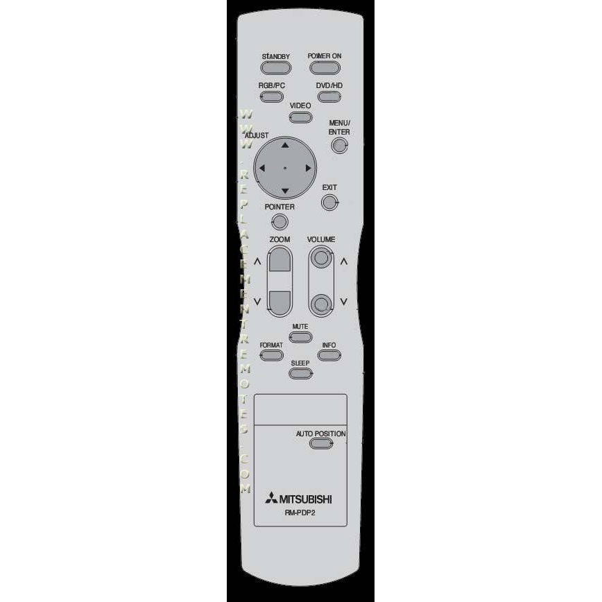 Mitsubishi RMPDP2 TV Remote Control