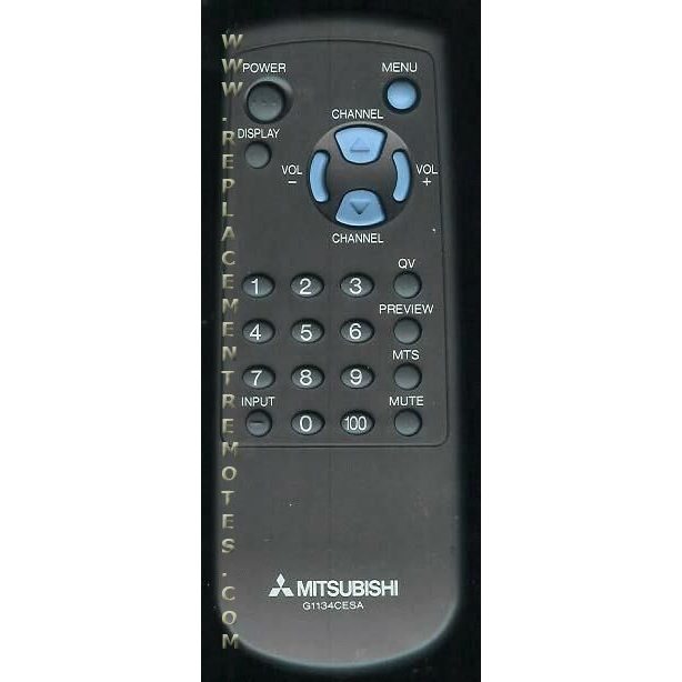 Mitsubishi RRMCG1134CESA TV Remote Control