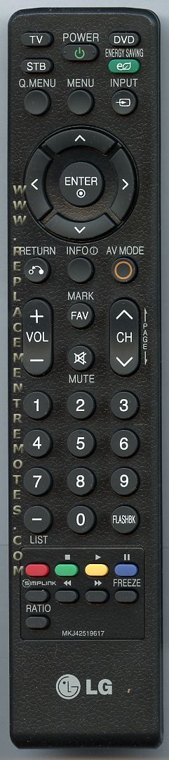 LG MKJ42519617 TV Remote Control