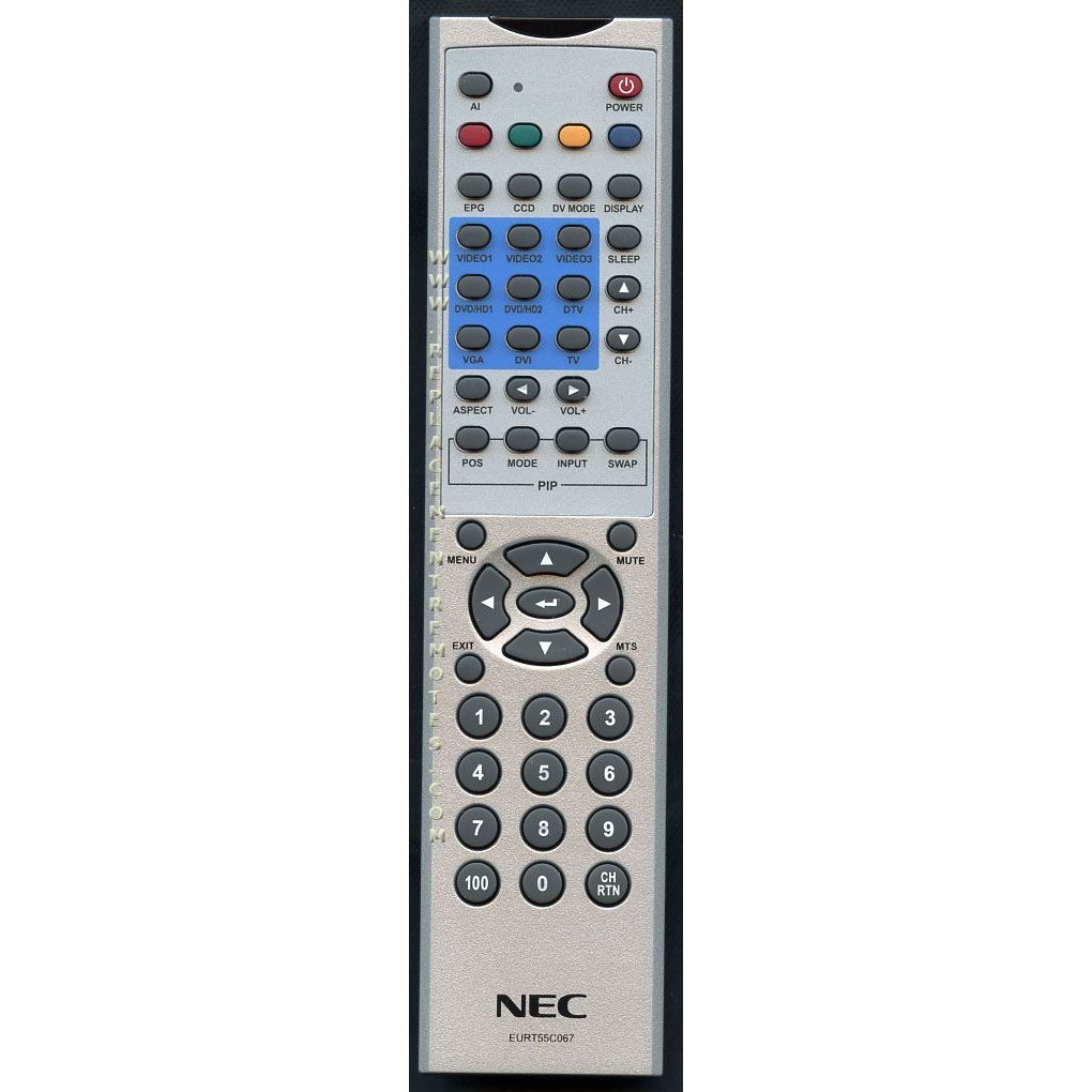 NEC EURT55C067 Consumer Electronics Remote Control