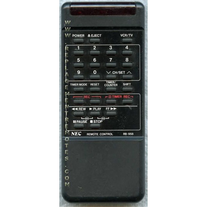 NEC RB958 VCR Remote Control