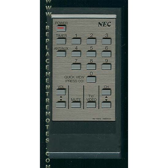 NEC RD1031E Consumer Electronics Remote Control