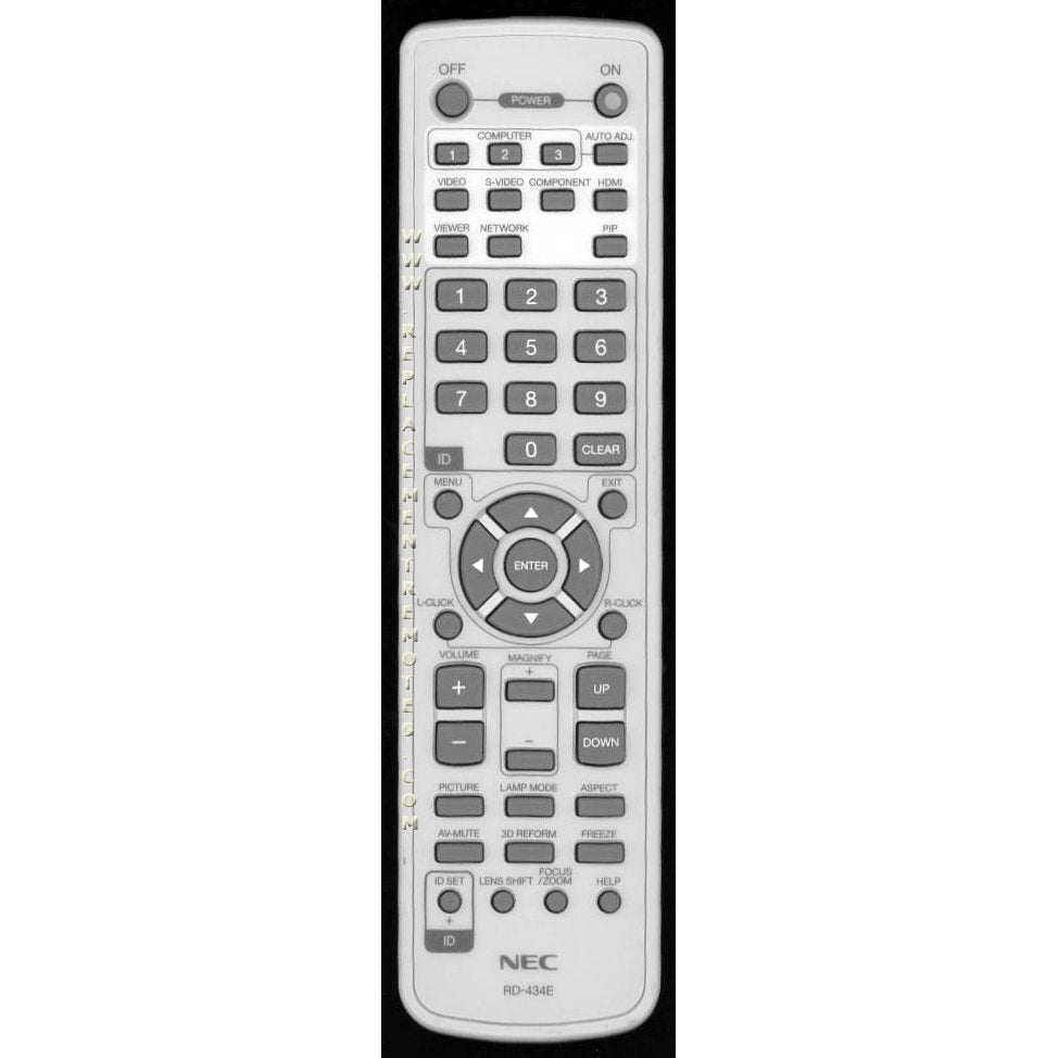 NEC RD434E Consumer Electronics Remote Control