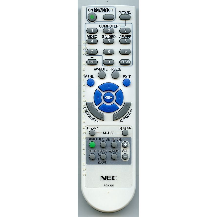 NEC RD443E Projector Remote Control