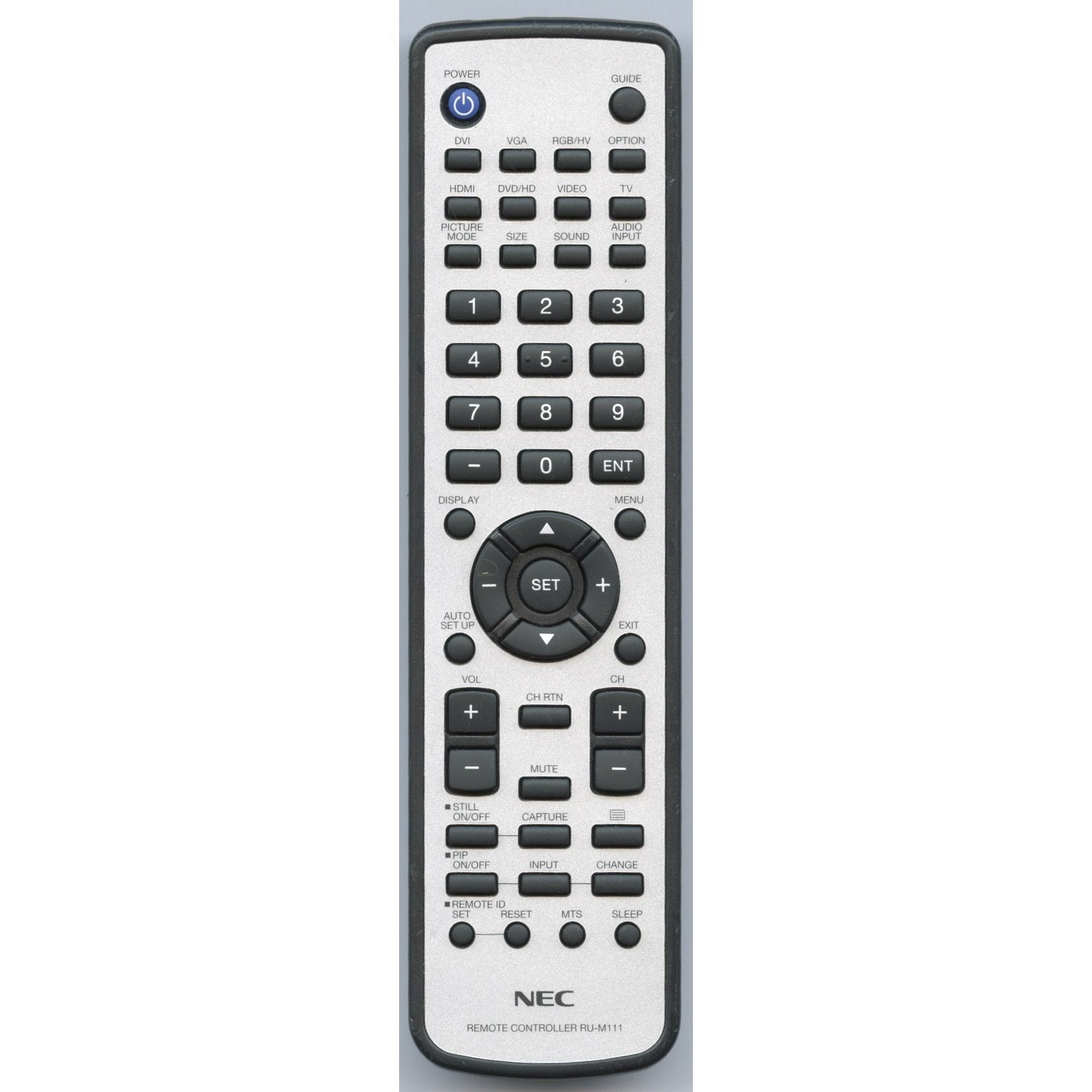 NEC RUM111 Consumer Electronics Remote Control