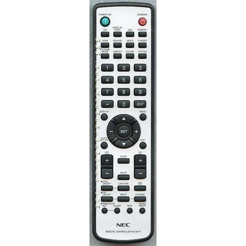 NEC RUM117 Consumer Electronics Remote Control