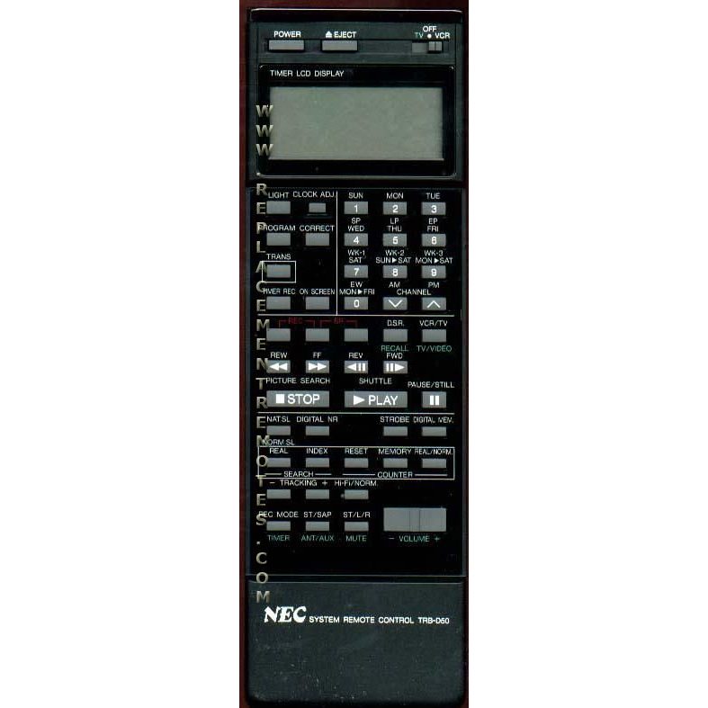 NEC TRBD50 Consumer Electronics Remote Control