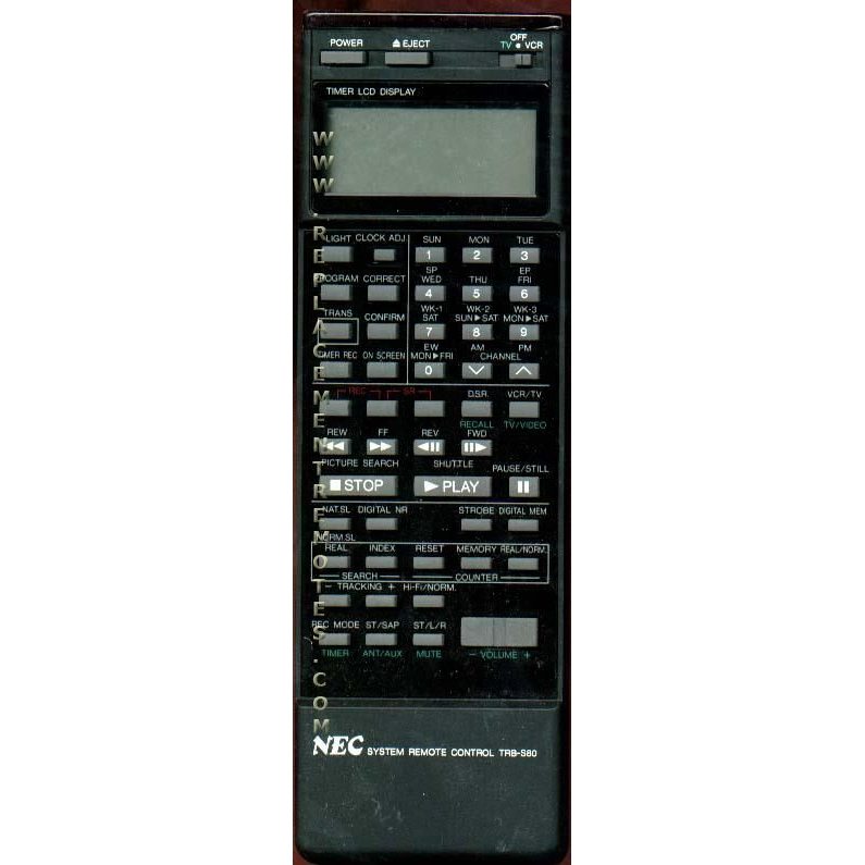 NEC TRBS80 Consumer Electronics Remote Control