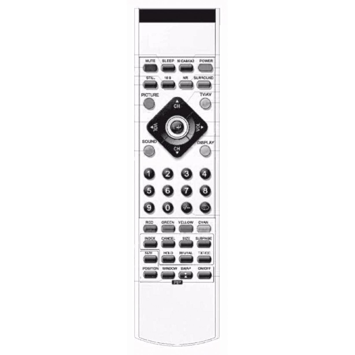 Olevia SMT320TDrem TV Remote Control