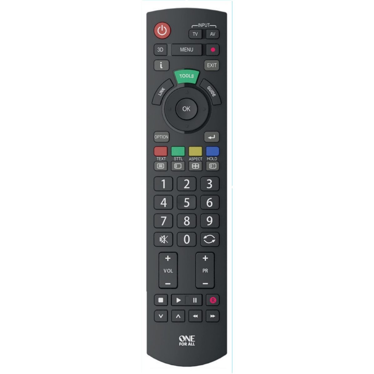 One For All URC1914 for Panasonic 1-Device Universal Remote Control