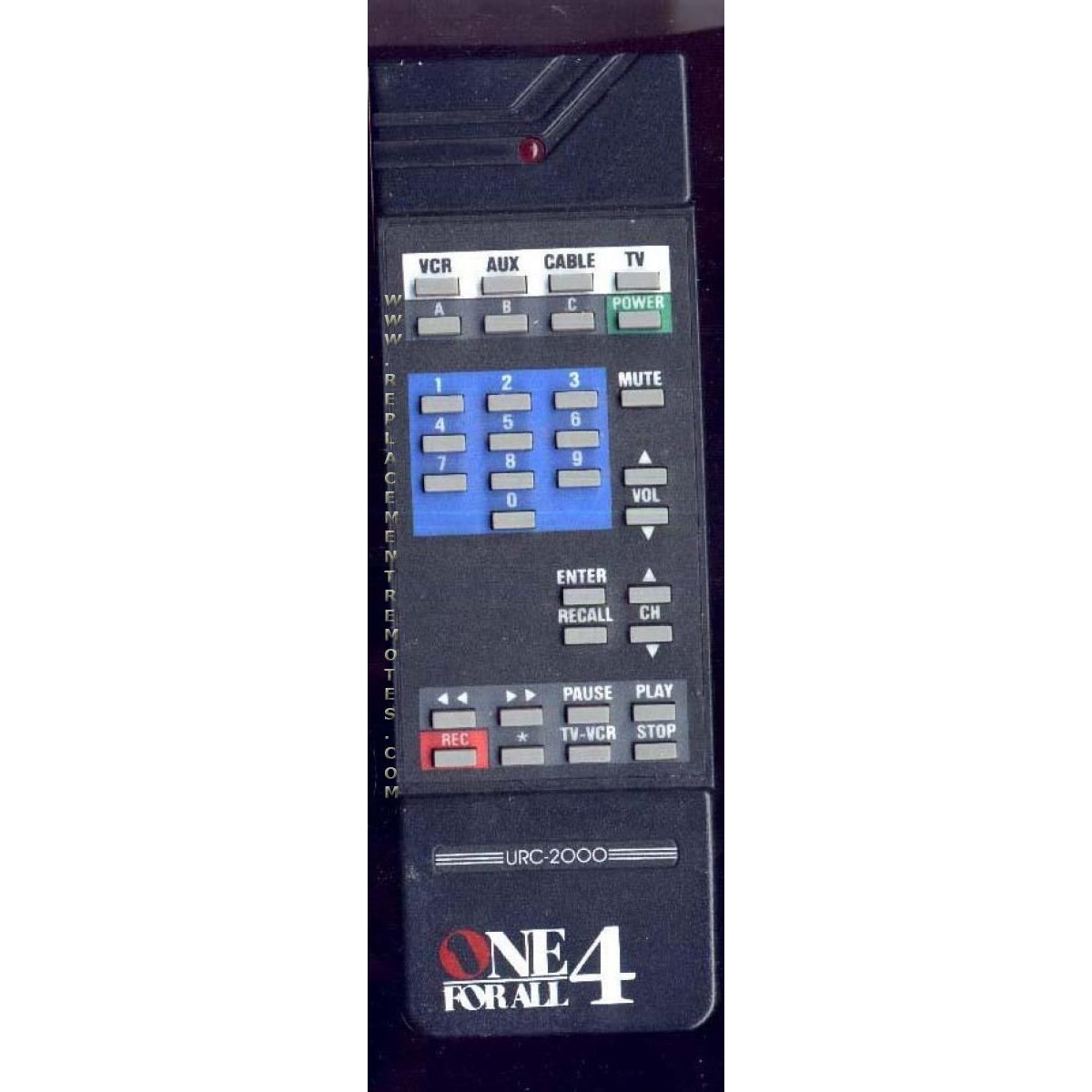 One For All URC2000 4-Device Universal Remote Control