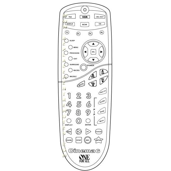 One For All URC6800 Advanced Universal Remote Control