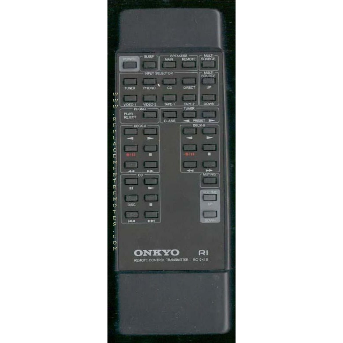 Onkyo RC241S Receiver Remote Control