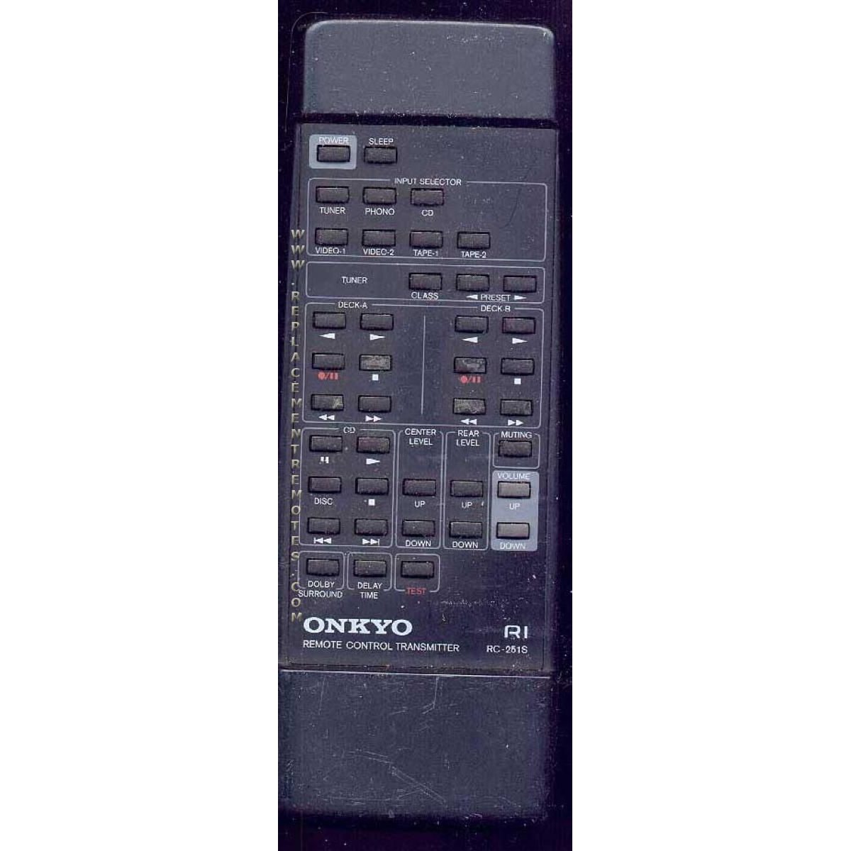 Onkyo RC251S Receiver Remote Control