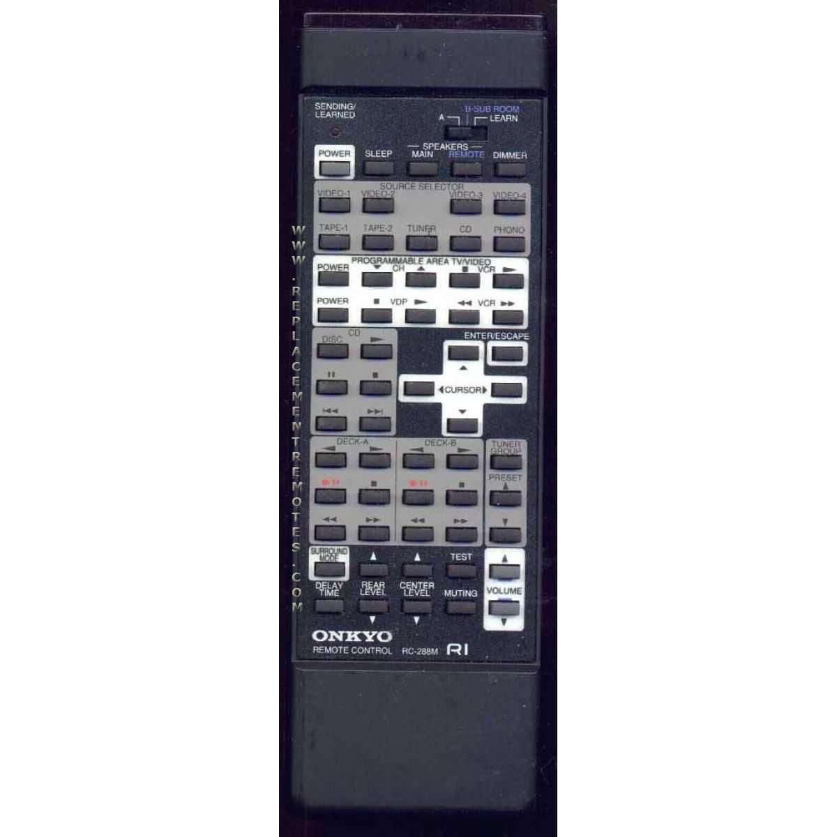 Onkyo RC288M Receiver Remote Control