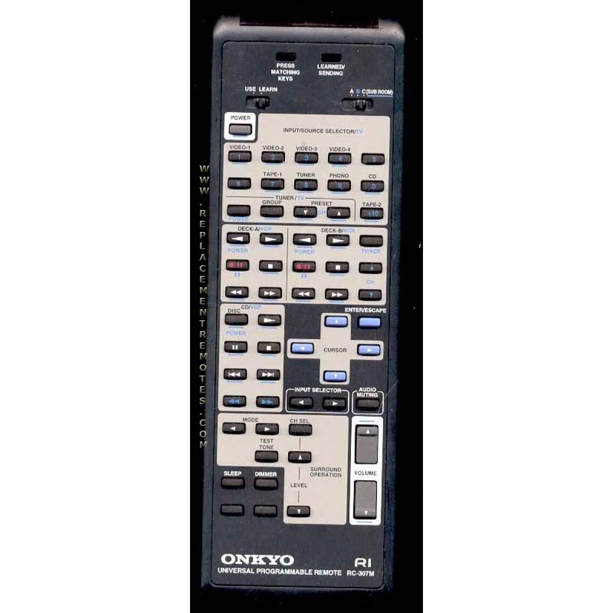 Onkyo RC307M Receiver Remote Control