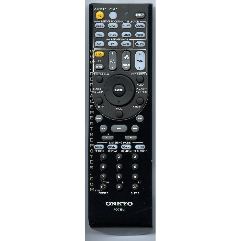 Onkyo RC738M Receiver Remote Control