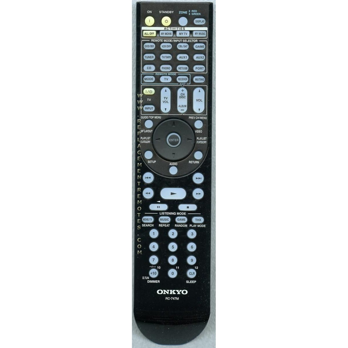 Onkyo RC747M Receiver Remote Control