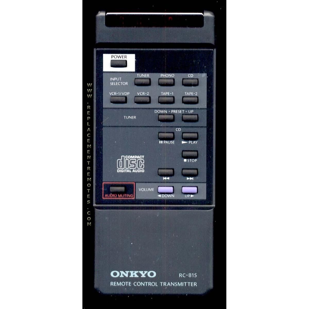 Onkyo RC81S Audio Remote Control