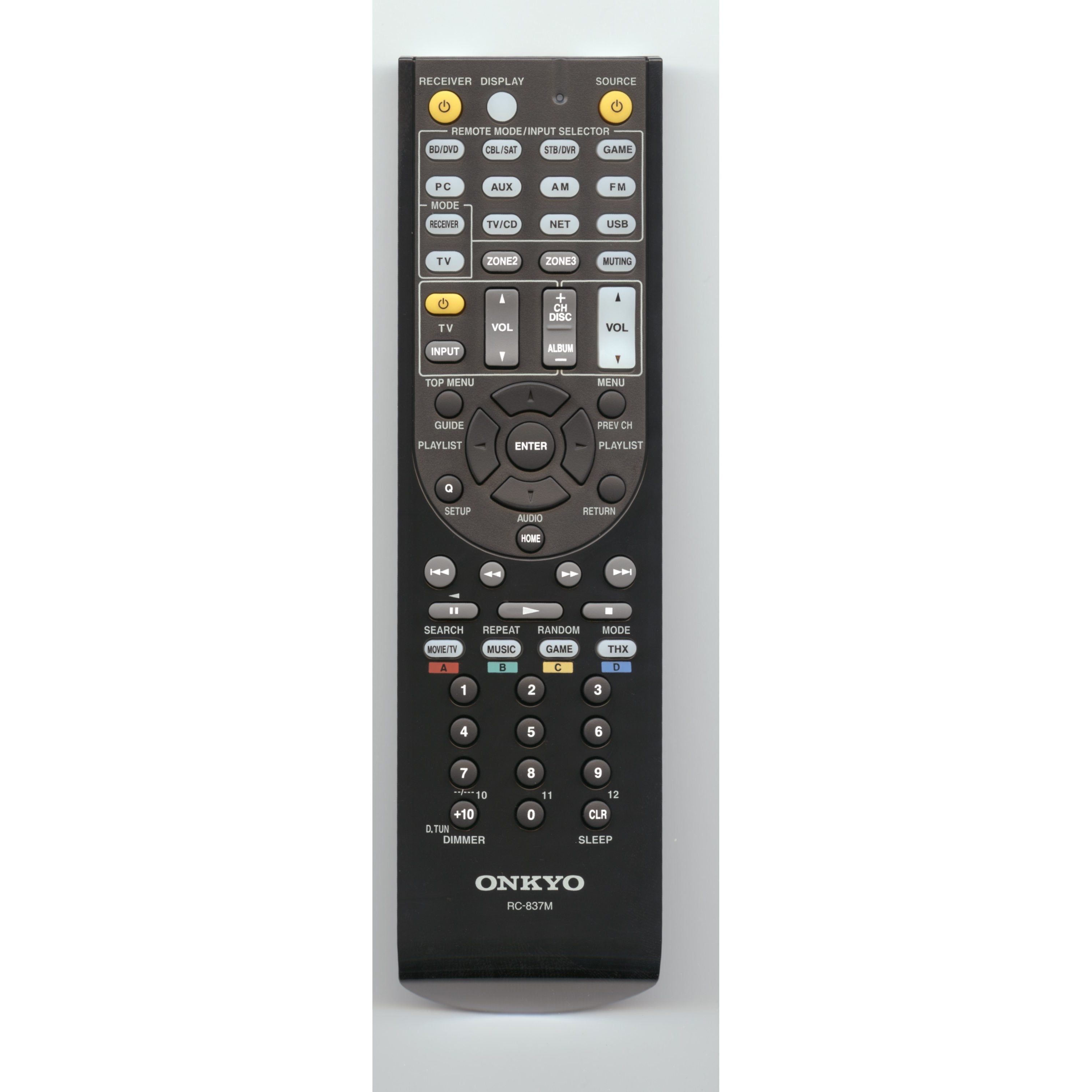 Onkyo RC837M Receiver Remote Control