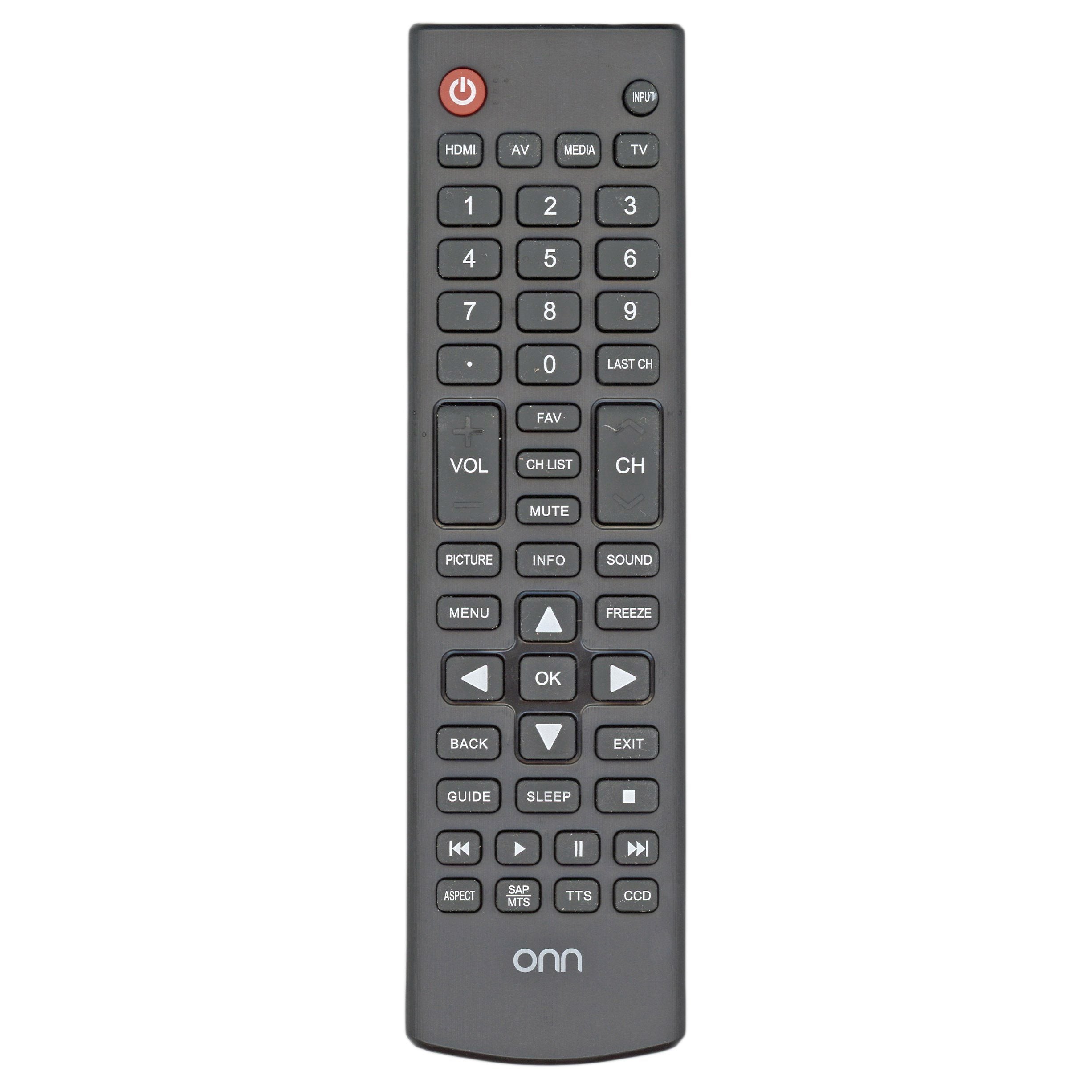 ONN 398GR12BEEMN0001 TV Remote Control