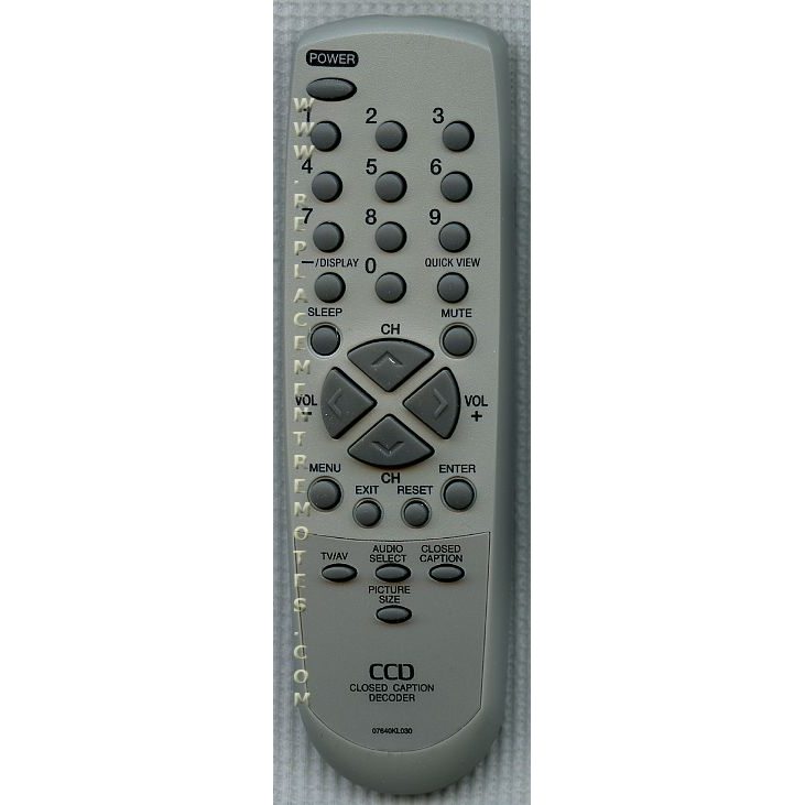 Orion 07640KL030 TV Remote Control