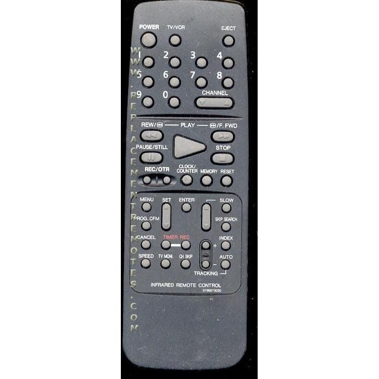 Orion 0766073020 VCR Remote Control