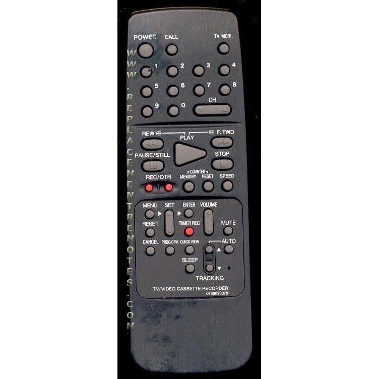 Orion 0766093070 TV/VCR Remote Control