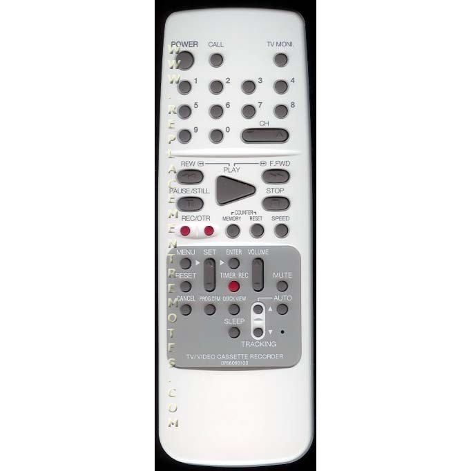 Orion 0766093100 TV/VCR Remote Control