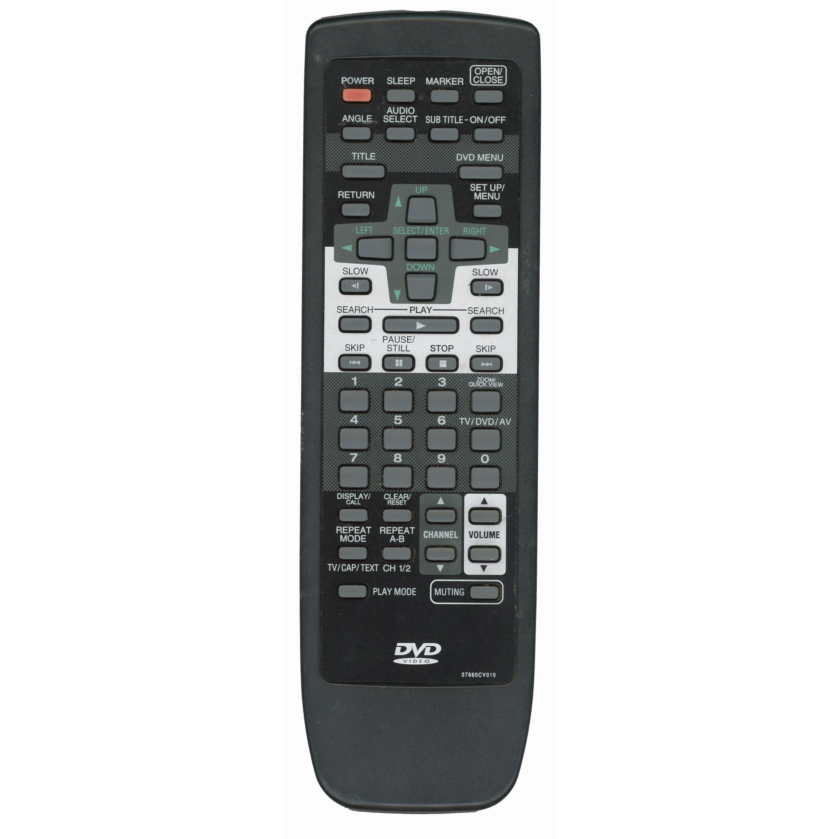 Orion 07660CV010 DVD Remote Control