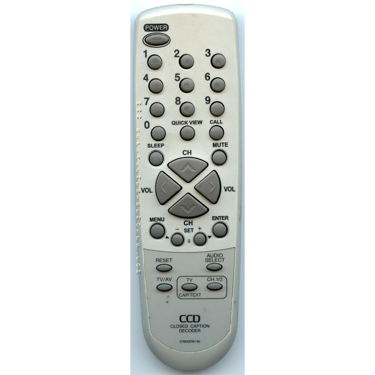 Orion 076N0DW190 TV Remote Control