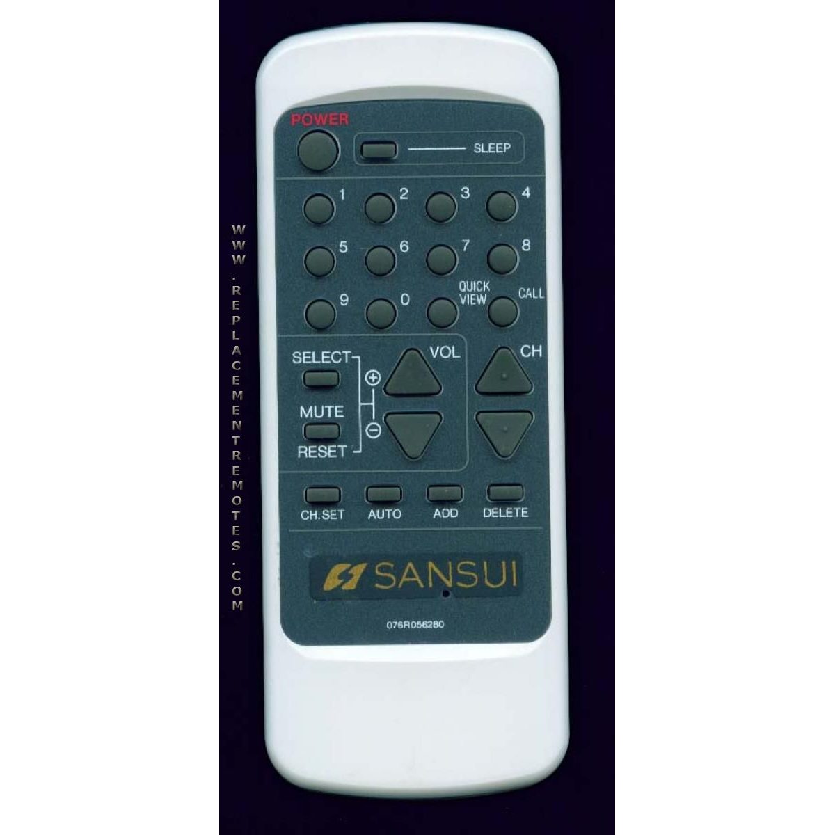 Orion 076R056280 TV Remote Control