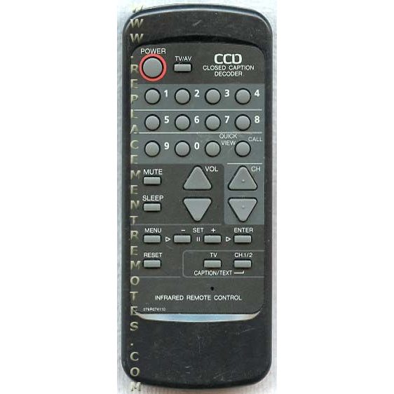 Orion 076R074110 TV Remote Control