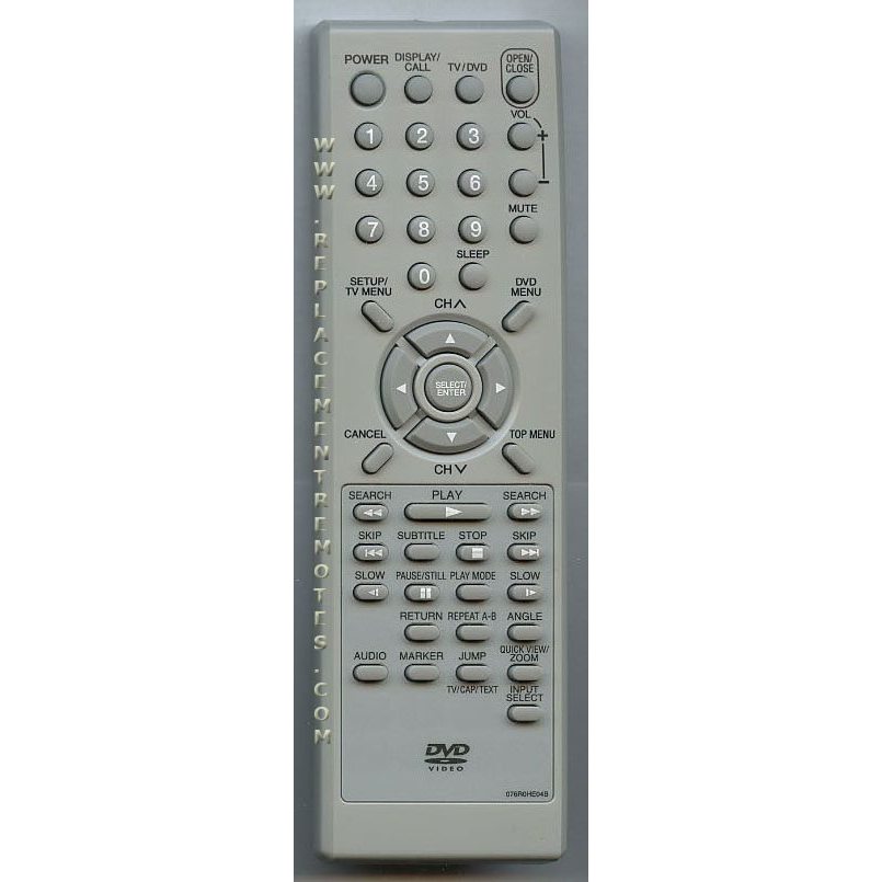 Orion 076R0HE04B TV/DVD Remote Control