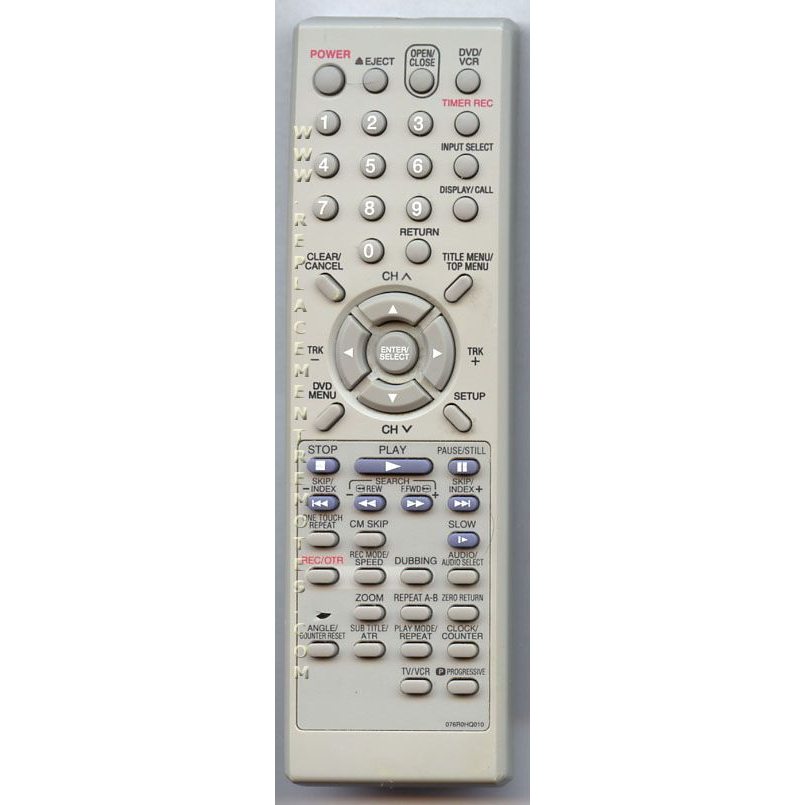 Orion 076R0HQ010 DVD/VCR Remote Control