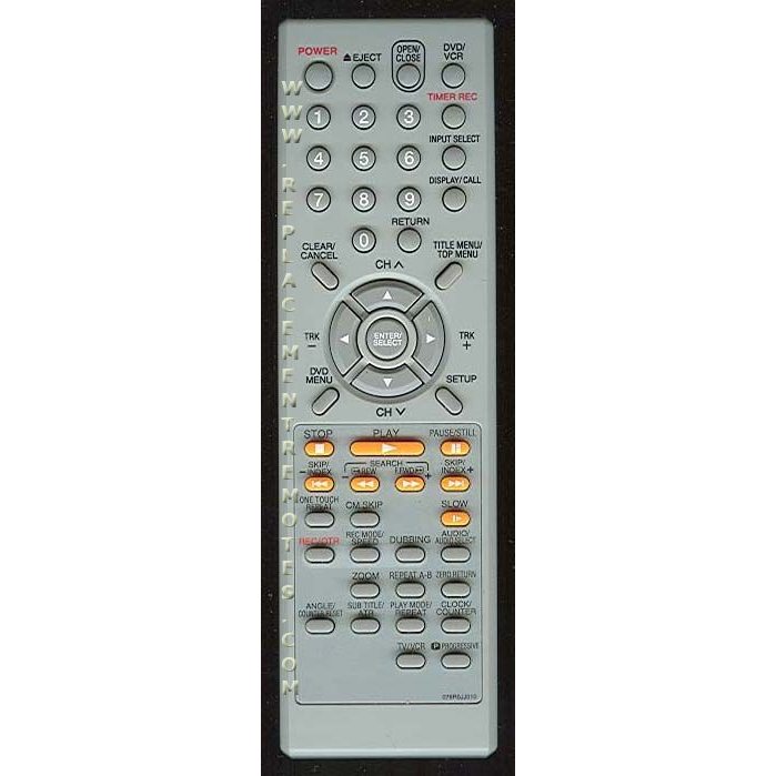 Orion 076R0JJ010 DVD/VCR Remote Control