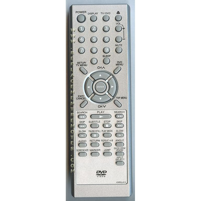 Orion 076R0LJ010 DVD Remote Control