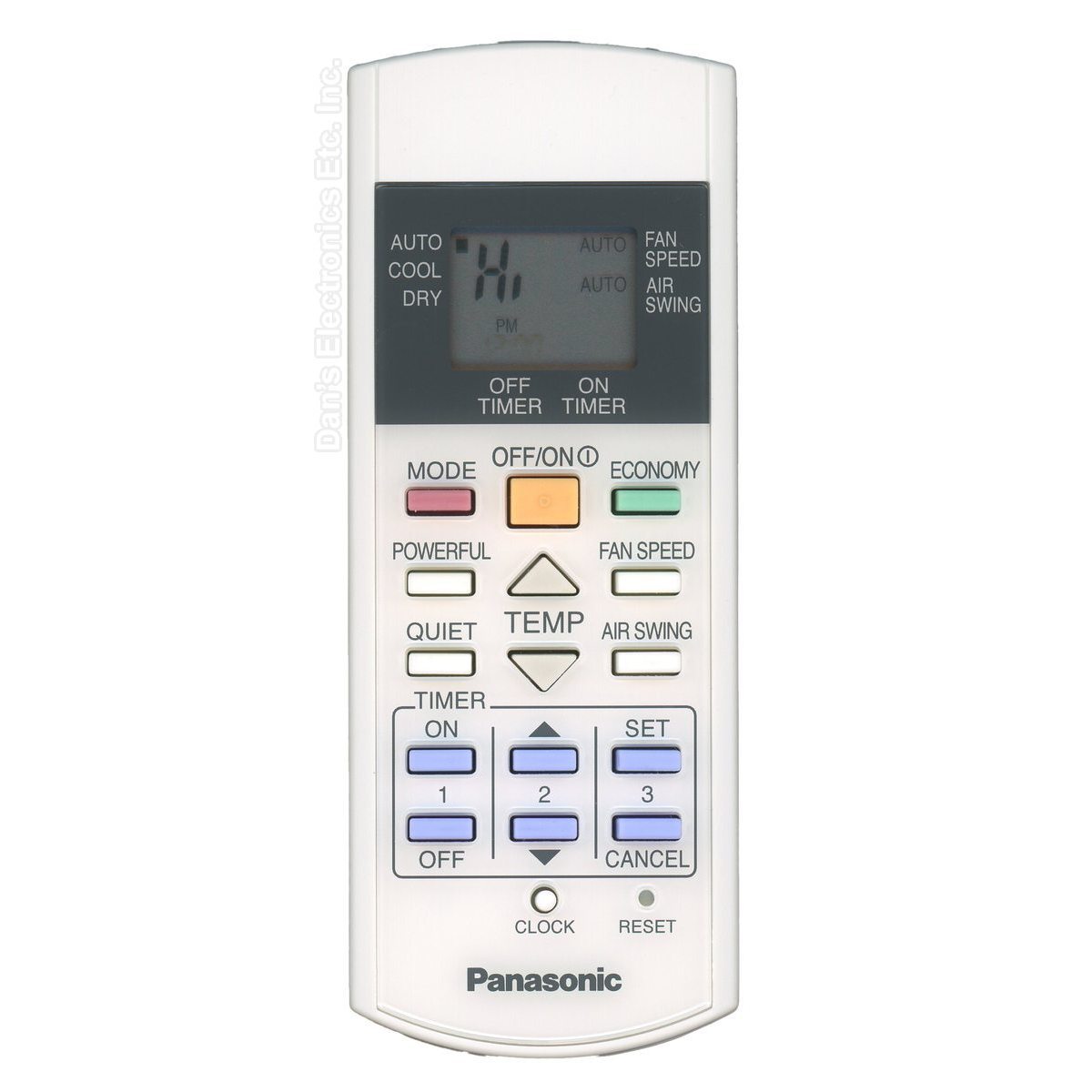 Panasonic A75C2598 Air Conditioner Remote Control