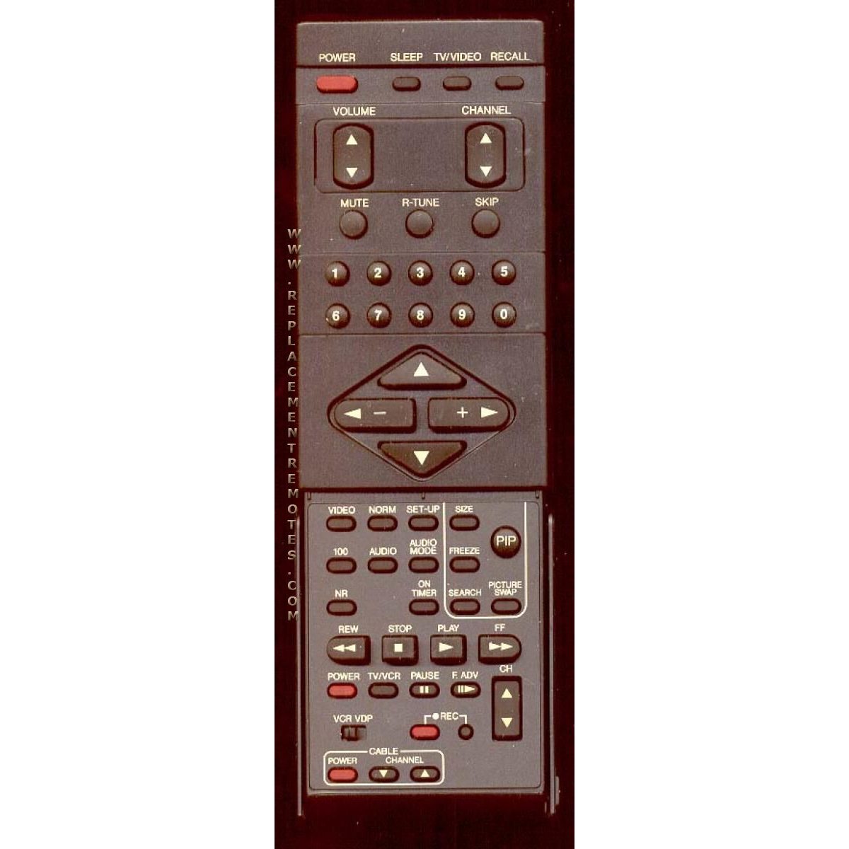 Panasonic CTN2794S VCR Remote Control