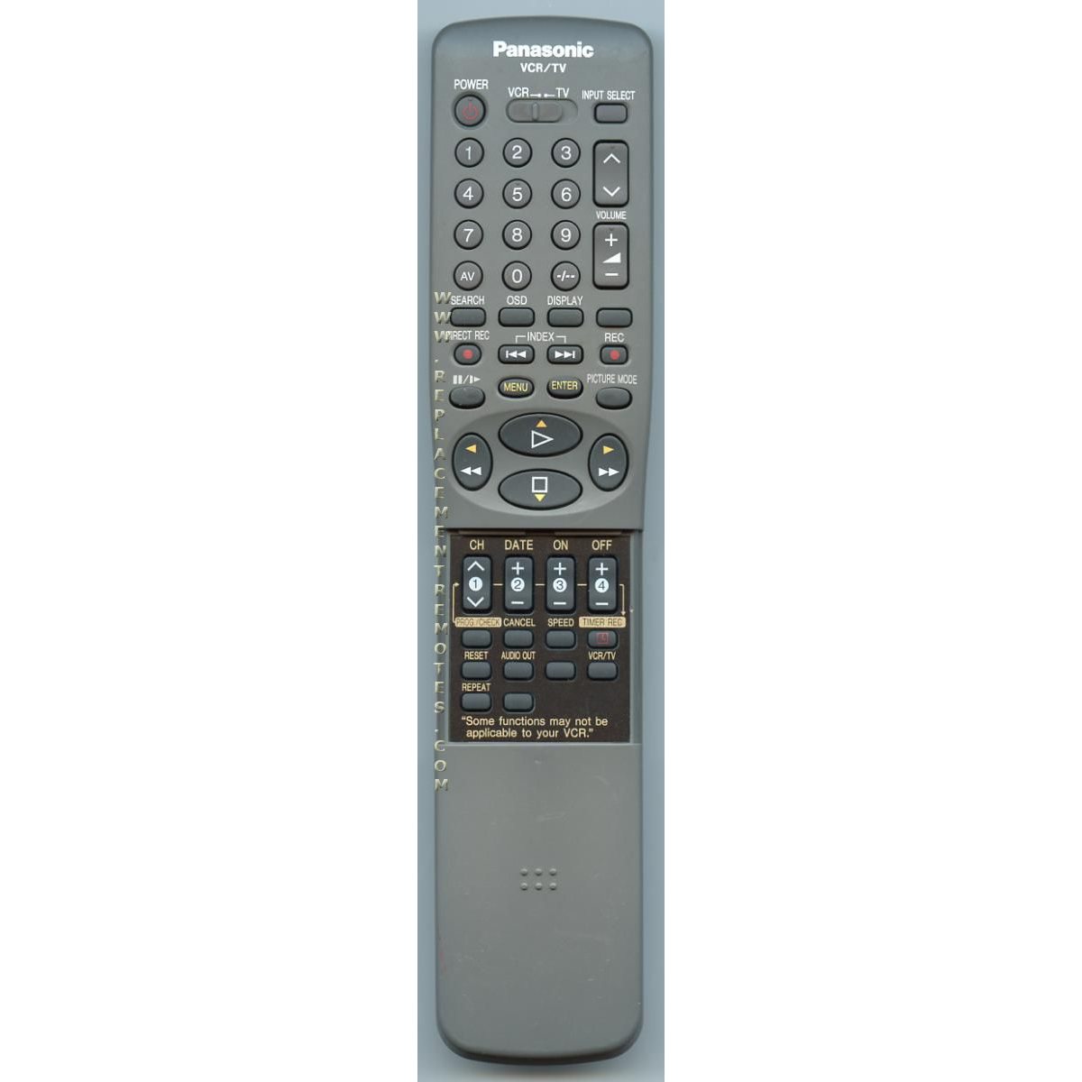 Panasonic EUR571757 TV/VCR Remote Control