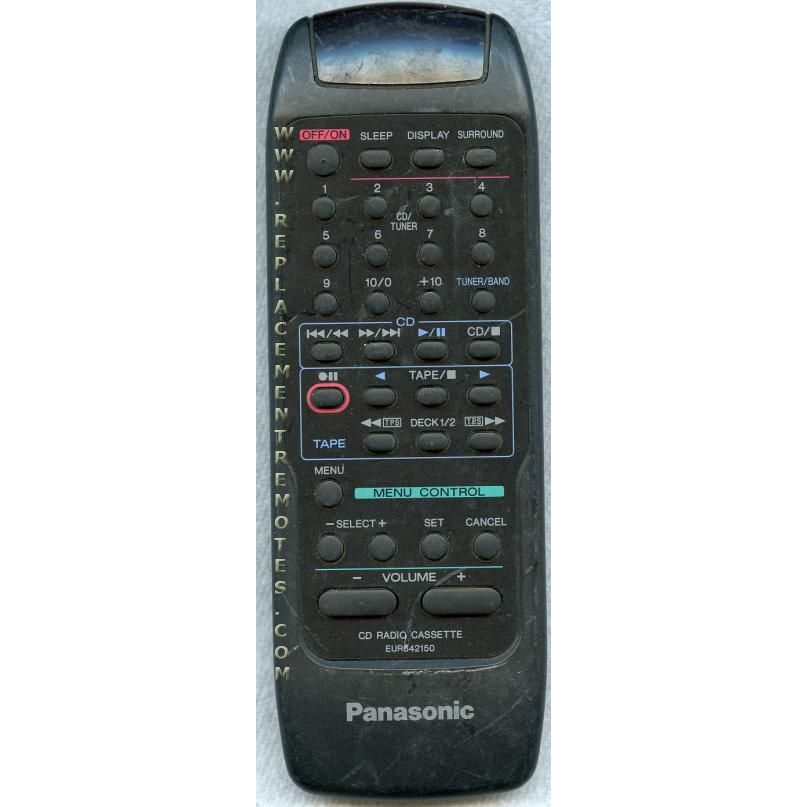 Panasonic EUR642150 CD Remote Control