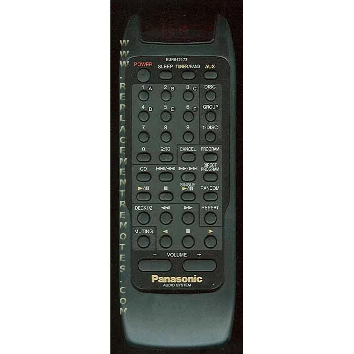 Panasonic EUR642173 Audio Remote Control