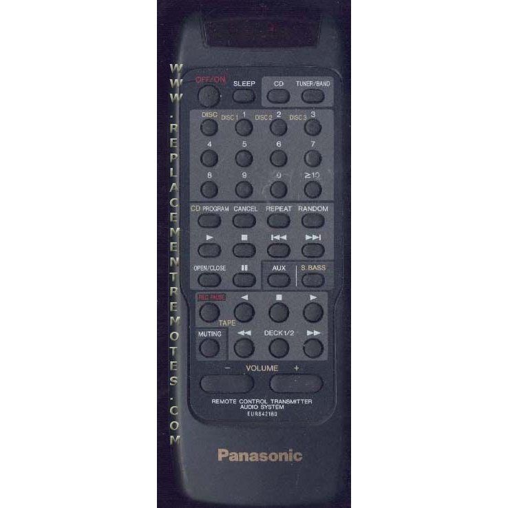 Panasonic EUR642180 Audio Remote Control