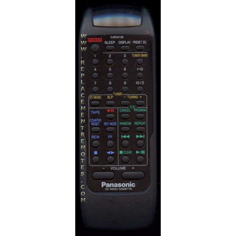 Panasonic EUR642195 Audio Remote Control