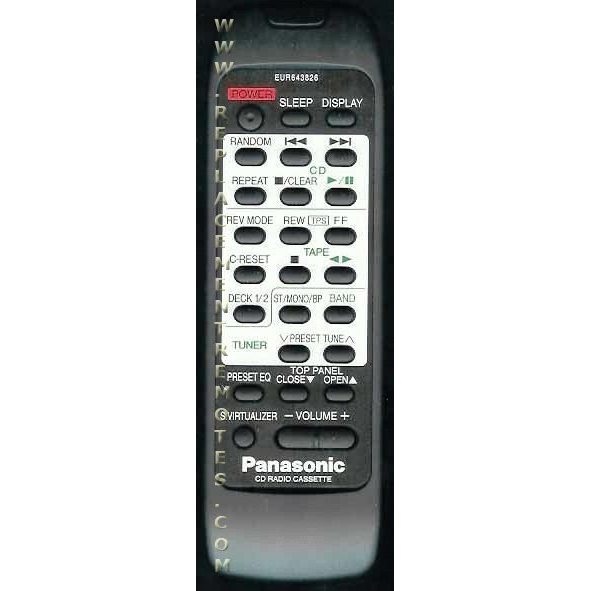 Panasonic EUR643826 Audio Remote Control